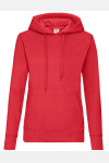 Ladies´ Lightweight Hooded Sweat Jacket von Fruit of the Loom, Farbe: Red, Größe: S