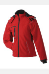 Ladies´ Winter Softshell Jacket von James&Nicholson, Farbe: Red, Größe: L