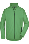 Men´s Softshell Jacket von James&Nicholson, Farbe: Green, Größe: L