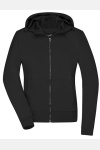 Ladies´ Hooded Softshell Jacket von James&Nicholson, Farbe: Black / Black, Größe: M