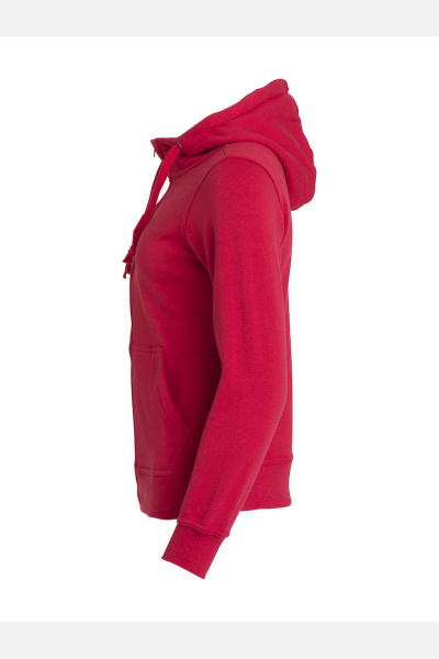Sweatshirtjacke Edda, tailliert geschnitten, Farbe: rot, Größe: L