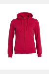 Sweatshirtjacke Edda, tailliert geschnitten, Farbe: rot, Größe: L