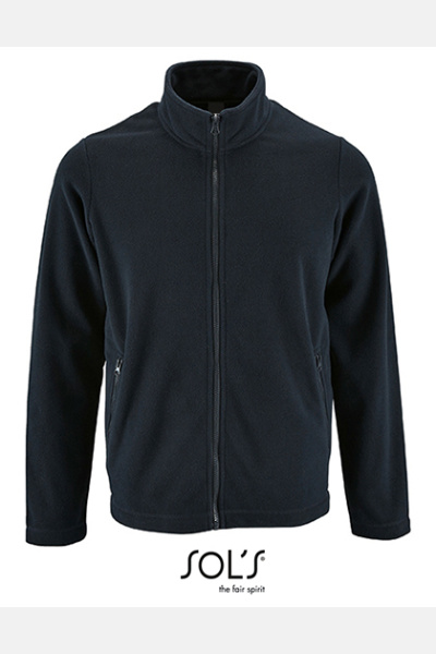 Men´s Plain Fleece Jacket Norman 02093 von SOL´S, Farbe Navy, Größe: XXL