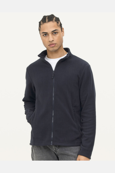 Men´s Plain Fleece Jacket Norman 02093 von SOL´S, Farbe Navy, Größe: XXL